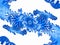 Blue silver dragon fractal leaves elegant fantasy galaxy fractal, lights, abstract background, graphics