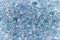 Blue and Silver Frozen Snow Winter Sparkling Stars Glitter background. Holiday, Christmas, New Year abstract texture