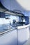 Blue silver kitchen modern architecture decoration