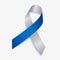 Blue and silver ribbon awareness Brachial Plexus Injuries, Fetal Alcohol Spectrum Disorders, Fetal Alcohol Syndrome