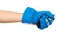 Blue ski gloves, kids protection for hands