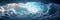 Blue Skies Ahead Banner: A Serene Ethereal Cloudscape, generative AI
