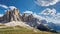 Blue Skies Over the Dolomites