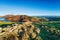 Blue skies over Llyn Clywedog