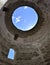 Blue sky above Diocletian Mausoleum Dome in Split, Croatia