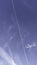 Blue sky and airplane, vapor trail