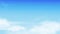 Blue sky with altostratus clouds background,Vector Cartoon sky with cirrus clouds,Concept all seasonal horizon banner in sunny day