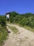 Blue sky and amazing sea, granite rocks with mediterranean vegetation, moon Valley, Valle della Luna, Capo Testa, Santa Teresa Gal