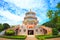 Blue sky ancient Chinese architecture: garden.