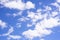 Blue sky background with clouds