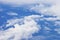 Blue sky with cloud.bird eye view blue sky clouds, nature background.