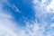 Blue sky with cloud Cirrocumulus Morning sky Small and large clouds