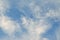 Blue sky with cloud closeup