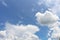 Blue sky with cloud,layers of grey clouds in summer