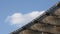 Blue sky and cloud over stadium