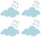 Blue sky cloud rainy pattern