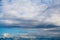 Blue sky with clouds. cumulonimbus. background, nature.