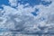 Blue sky clouds nature background ,Realistic Blue Sky Clouds Vintage Tone