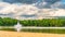 Blue sky and Clouds over a Eagle Lake, Gouldsboro, Pennsylvania