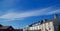 Blue sky and clouds over Porthmadog