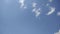 Blue sky with clouds in speed timelapse movement. Nice abstract nature background.