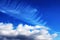 Blue sky clouds wall art background paintings, beautiful colors, wallpaper