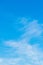 Blue sky cloudscape and white cirrus clouds background