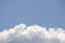 Blue sky cumulonimbus calvus clouds fantastic background