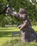 `Blue Sky Dream` by Seth Venable in Arlington Sculpture Garden at Meadowbrook Park in Arlington, Texas.