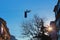 Blue sky, drying clothes