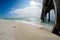 Blue Sky, Emerald Water, Fishing Pier landscape