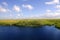 Blue sky in Florida Everglades