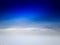 Blue sky with foggy empty winter landscape background