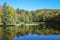 blue sky at Glen Alton Recreation Area in autumn