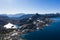 Blue Sky and Lakes in Sierra Nevada Mountains, California