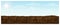 Blue sky and land background. horizontal sky and ground landscape. panoramic illustration of fertile brown plowed field