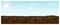 Blue sky and land background. horizontal sky and ground landscape. vector panoramic illustration of fertile brown plowed field.