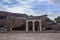 Blue sky Landscape View of the Khandagiri and Udayagiri caves formerly called Kattaka Caves or Cuttack caves