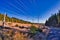 Blue sky over the steppe landscapes