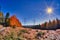 Blue sky over the steppe landscapes