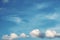 Blue sky with rainy clouds.sky background, skyscape