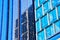 Blue Sky reflections in Glazed Skyscraper Facades