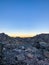 Blue Sky and Sunset at Panum Crater