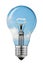 Blue Sky Thinking Lightbulb with Clipping Path