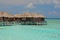 Blue sky turquoise water Exclusive Spacious Overwater Bungalow Vacation Open for Booking at a tropical resort island, Maldives