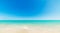 Blue sky and turquoise water in Miami Beach shor