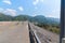 Blue sky view of vajiralongkorn dam at Kanchanaburi, Thailand