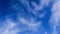 Blue sky and white clouds 4k resolution time lapse. Building motions clouds. Puffy fluffy white clouds sky time lapse.