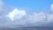 Blue sky and white clouds footage landscape background - weather change and beauty of outdoor nature - climate change nature conce