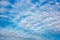 Blue sky with white clouds. Gentle sky background